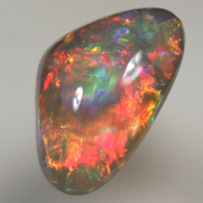 SOLID SEMI BLACK OPAL  Very Bright rolling flashes in a 3D pattern